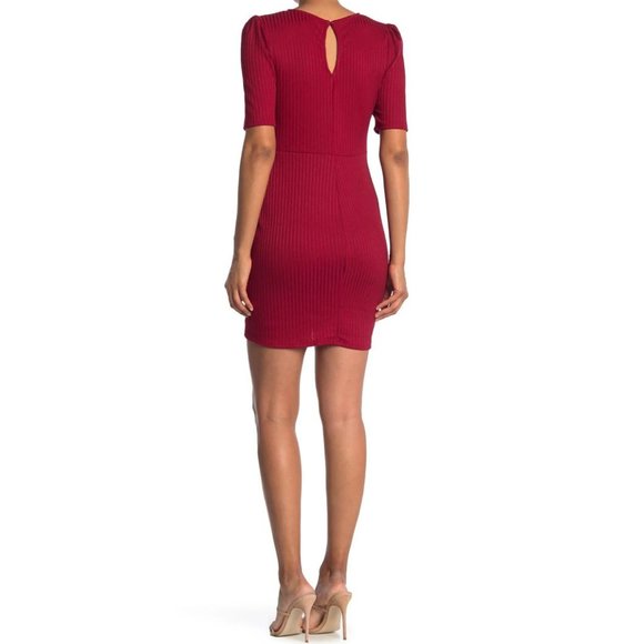 Max & Ash Short Sleeve Knit Sheath Mini Dress S - Picture 4 of 14